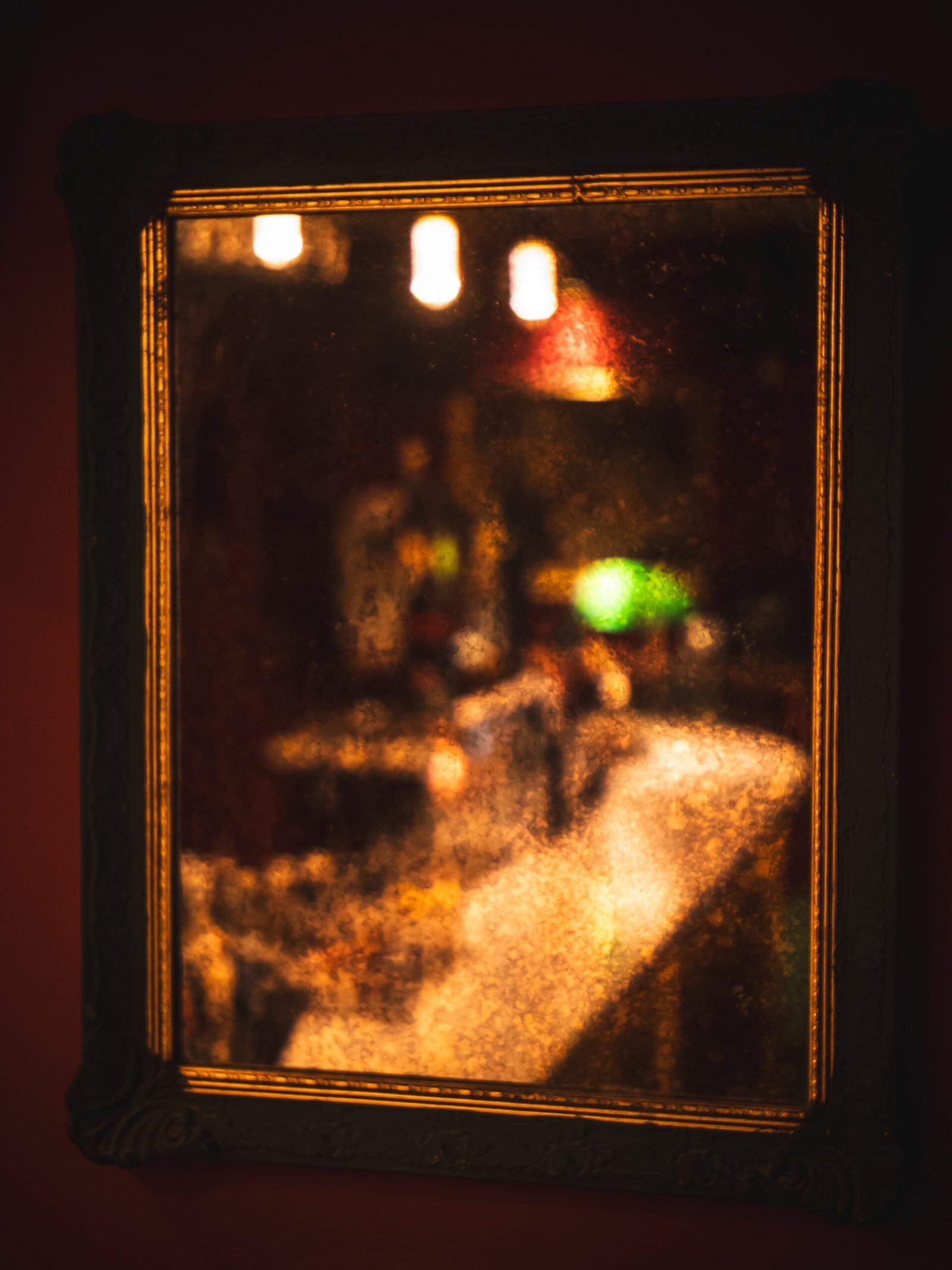 Mysterious bar shelf at 7 Sins