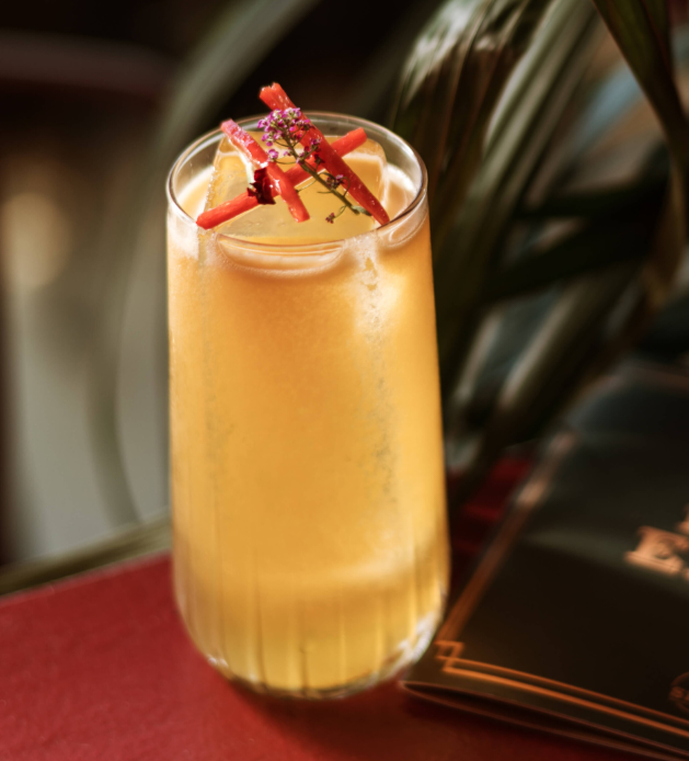 Bartender pouring cocktail