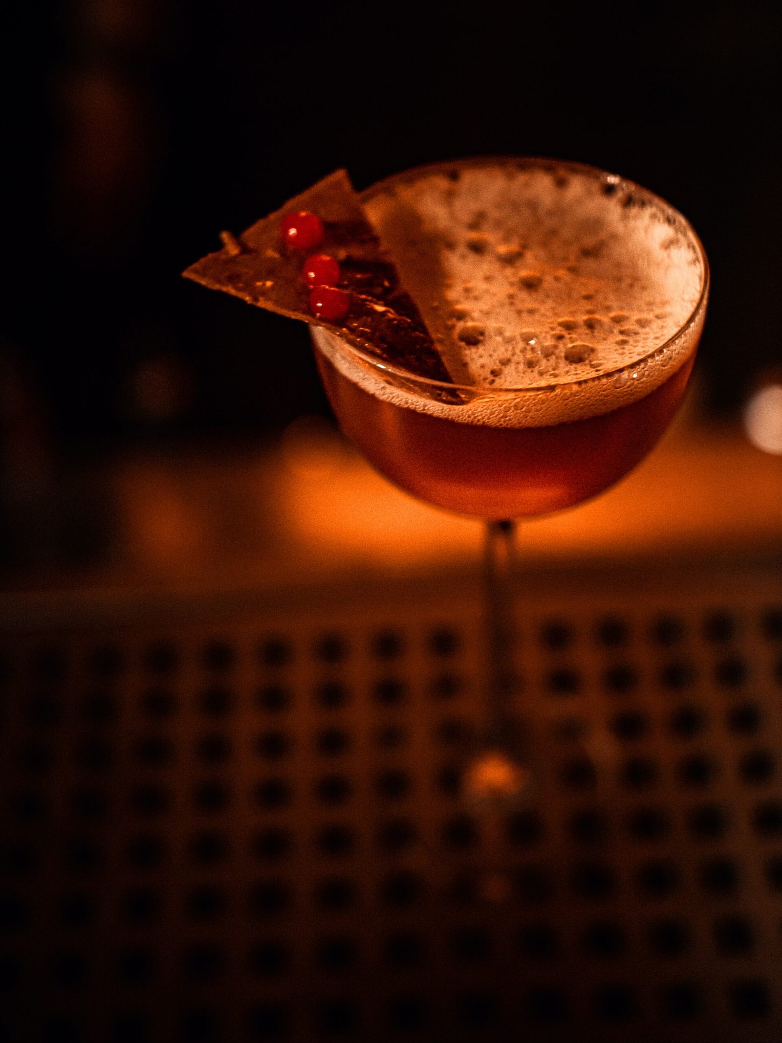 Unique cocktail glass 7 Sins